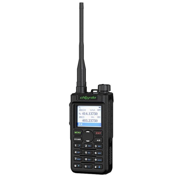 DMR Radio Walkie Talkie with Dual Band VHF UHF AES 256 Encryption and Full Keypad