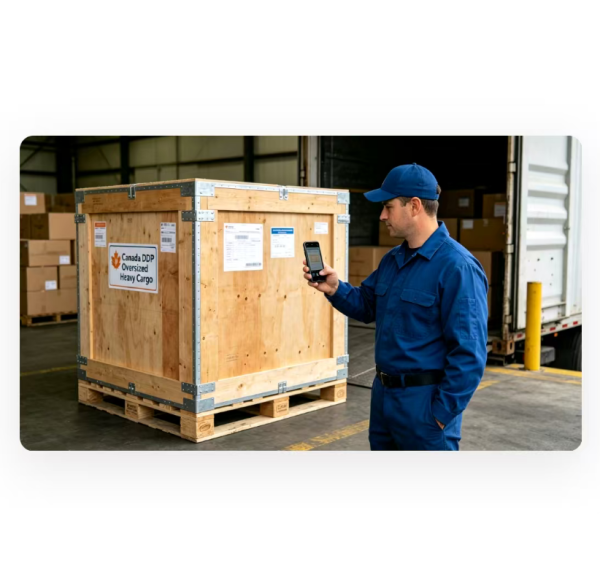 Canada DDP Ocean Freight Service Oversized Heavy Cargo Sea Shipping