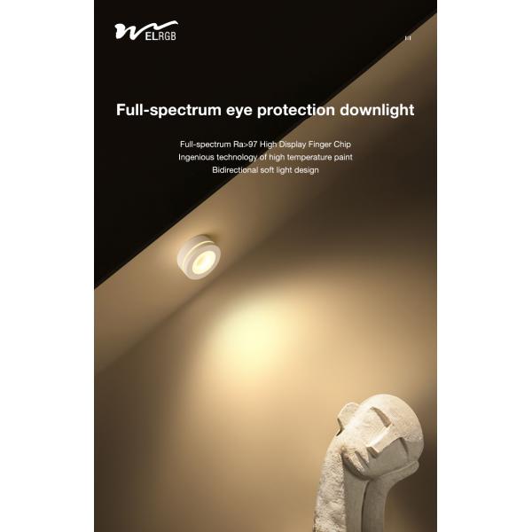 Anti-Glare Open-Mounted Spotlights for Residential 50000 Hours Working Time LED Light
