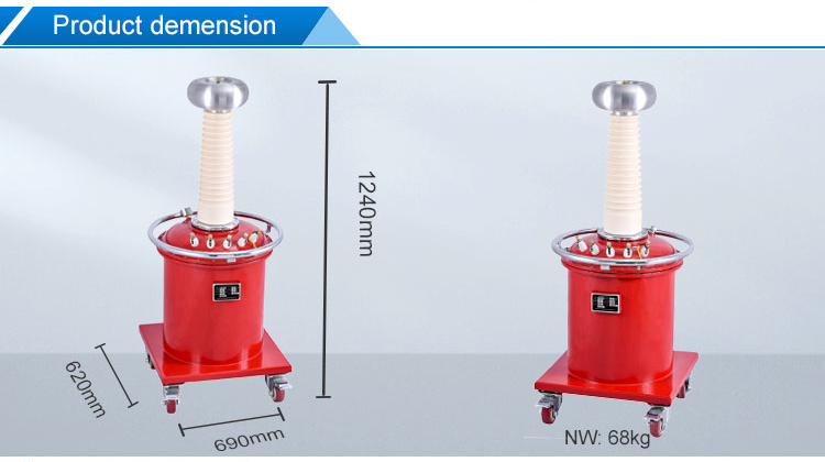 0-300kV SF6 Insulated High Voltage Test Transformer For Substation Maintenance