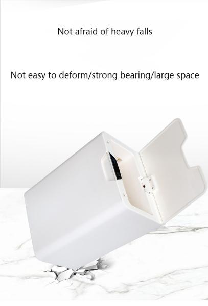 White Plastic Smart Trash Can 16L 11L Touchless Garbage Can Battery Powered