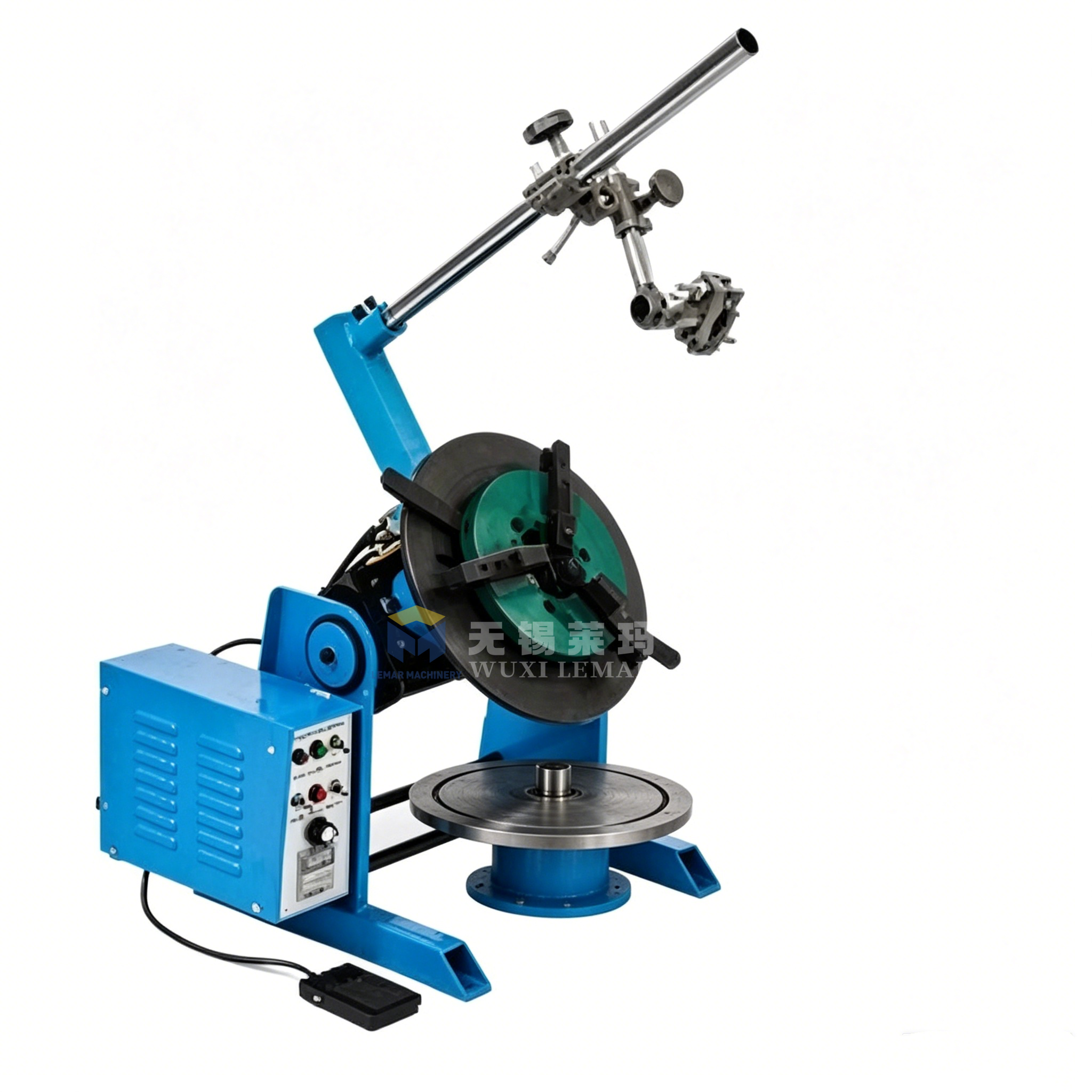 300kg Mini Welding Positioner Small Rotary Tilt Table for Pipe Sanitary Fitting Welding