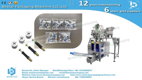 Bestar counting packing machine with single hopper, 2pcs iron nails per bag