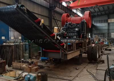 Triturador de maxila diesel de 100TPH 75HP com descarregamento do transporte de correia