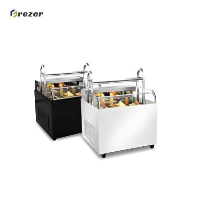 Customized Commercial Cake Fridge Horizontal Dessert Display Cabinet Small