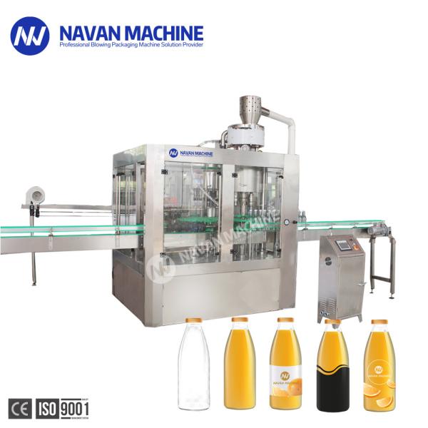 Tampar de enchimento de Juice Filling Machine With Rinsing do fruto industrial