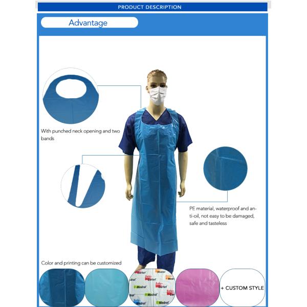 LDPE Bibs и Underpads CE УПРАВЛЕНИЯ ПО САНИТАРНОМУ НАДЗОРУ ЗА КАЧЕСТВОМ ПИЩЕВЫХ ПРОДУКТОВ И МЕДИКАМЕНТОВ рисберма HDPE устранимого терпеливого медицинская покрашенная