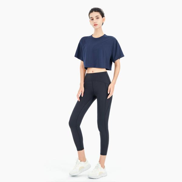 Women Cotton Loose Short Sleeve Activewear T Shirts Breathable