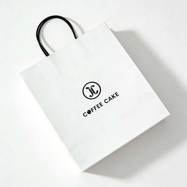 Custom Disposable Kraft Paper  Twisted  Handle  Bag Printing Shopping Bags