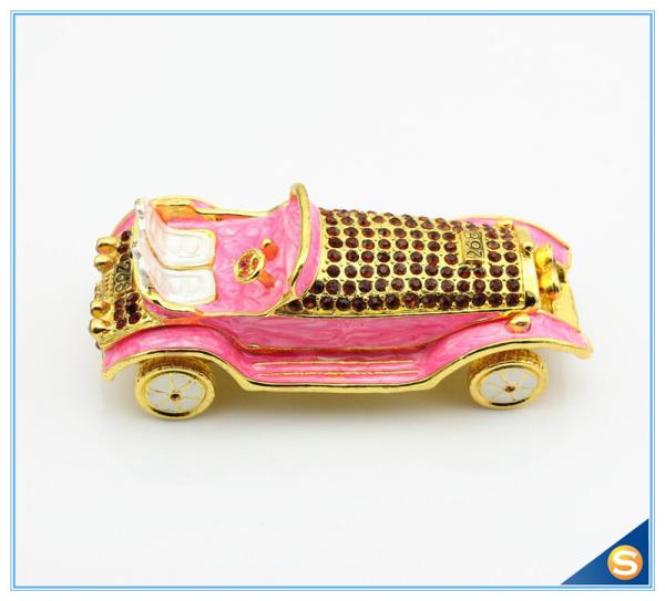 Three Color Fashion Metal Vintage Car Trinket Box For Gift SCJ185-1
