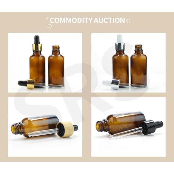 Glass Bottle with Tamper Evident Cap Amber Glass Dropper Bottle with Tamper Evident Cap Dropper Bottle for Essential Oil