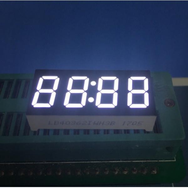 0.36 inch Common Anode Ultra Bright White 4 Digit 7 Segment LED Clock Display for Digital Timer Control