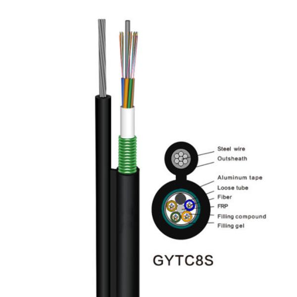 36 Cores Self Support Armoured Network Cable GYTC8S Fiber Optic Cable Outdoor Use