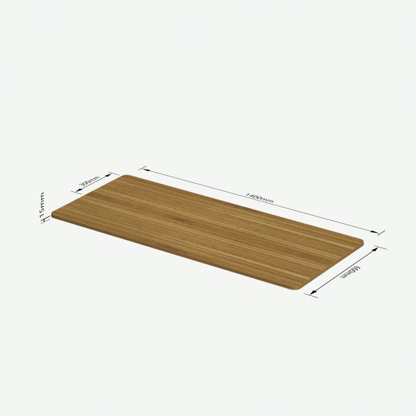 Tablero de escritorio de aglomerado Fantasy Nogal 15mm/20mm de espesor