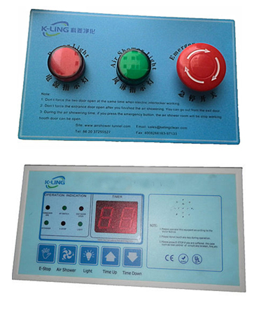 Ducha de aire electrónica del cargo de la puerta doble del dispositivo de seguridad con soplar bilateral
