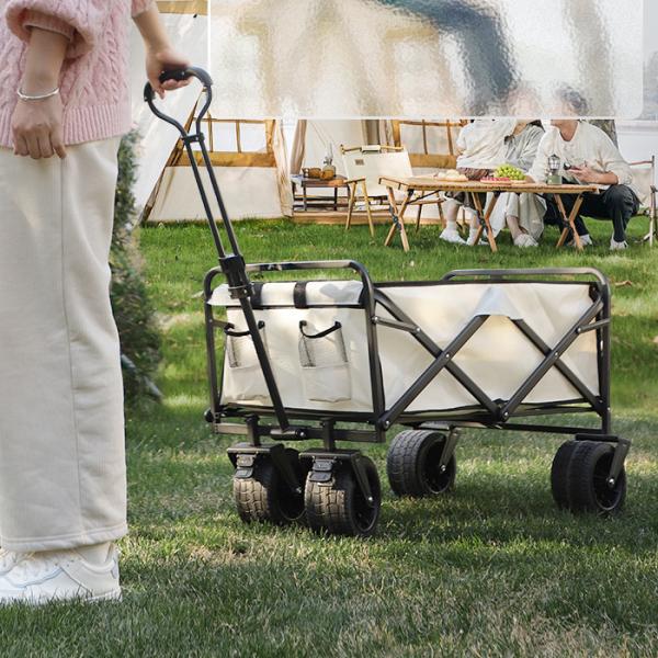 Roll Container Heavy Duty Wheel Outdoor Folding Wagon Cart for Camping and Travelling
