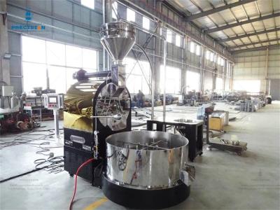 Big Batch Capacity Coffee Roaster Machine , Automatic Coffee Bean Drum Roaster Machine