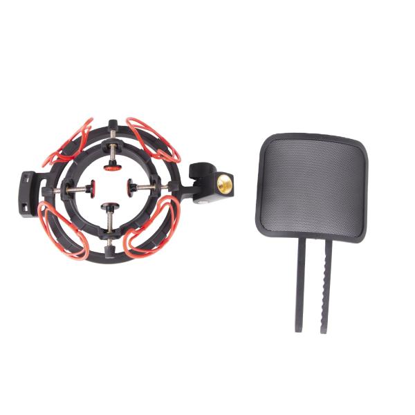 797Audio LQ-52 XLR Condenser Microphone Bundle Shock Mounts Windshield and Accessories