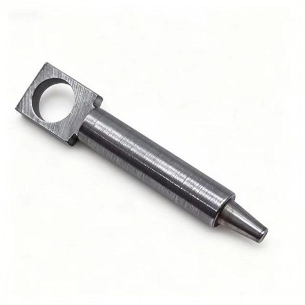 Precision CNC Machined Tapered Locating Pin, Custom Stainless Steel Metal Shaft with Bracket for New Energy Industry
