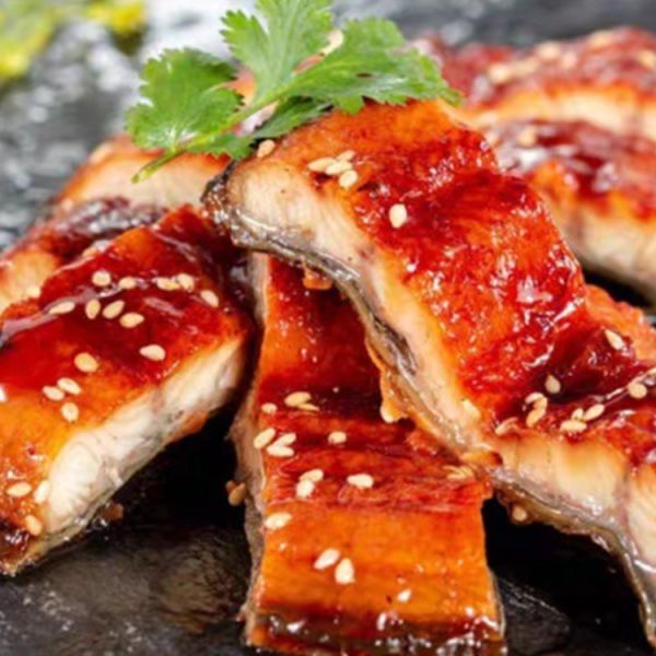 Customized Unagi Japanese Technique Dried Roasted Frozen Eel Vacuum Packed Somked Unagi Roasted Eel Fish