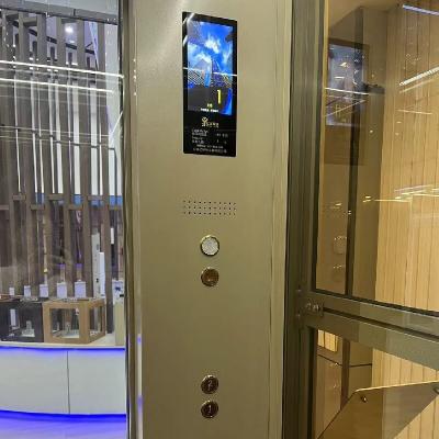 Elevador para casa de tração ultra silencioso com velocidade de 0,6 M/s e portas deslizantes automáticas