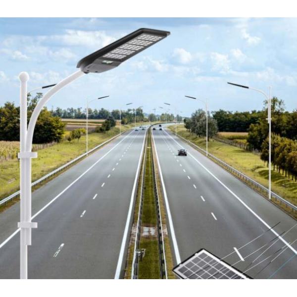 Gefolly 200W Outdoor Solar Street Lights Commercial Parking Lot Light 6500K Dusk To Dawn