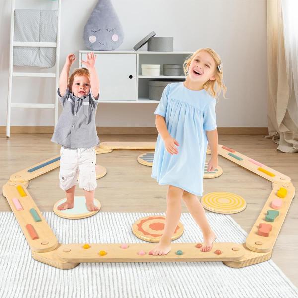 Sample Charge Free Toddler Balance Beam and Stepping Stones for Coordination Building