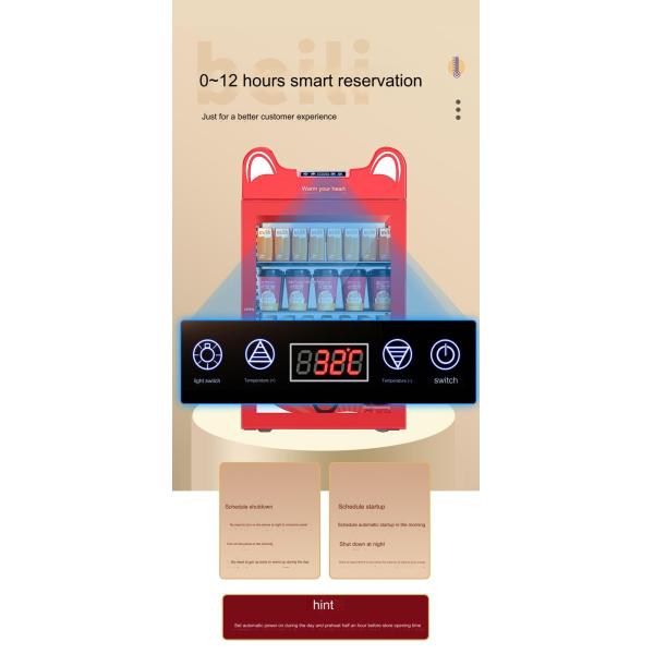 Fully Automated Food Warmer Display Cabinet with Hot Air Circulation Heating Function