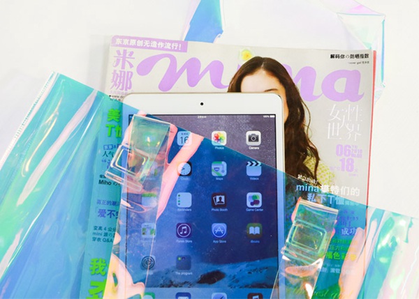 Хозяйственная сумка Pvc лазера прозрачная 0.3mm для улицы дам