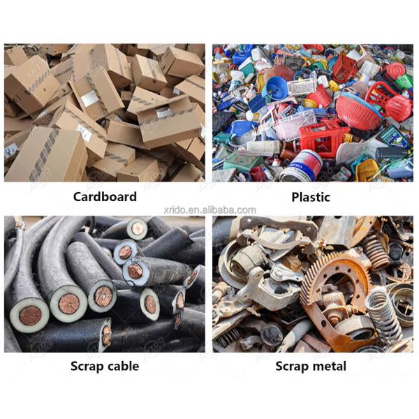 Xrido 300-22000Kg/H Double Shaft Waste Shredder for Plastic Metal Glass