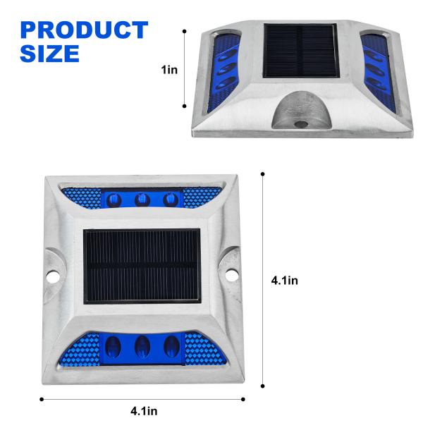 Marcador de Estrada Solar de Calçada com Sensor de Luz e Capacidade de Carga de Mais de 20 toneladas