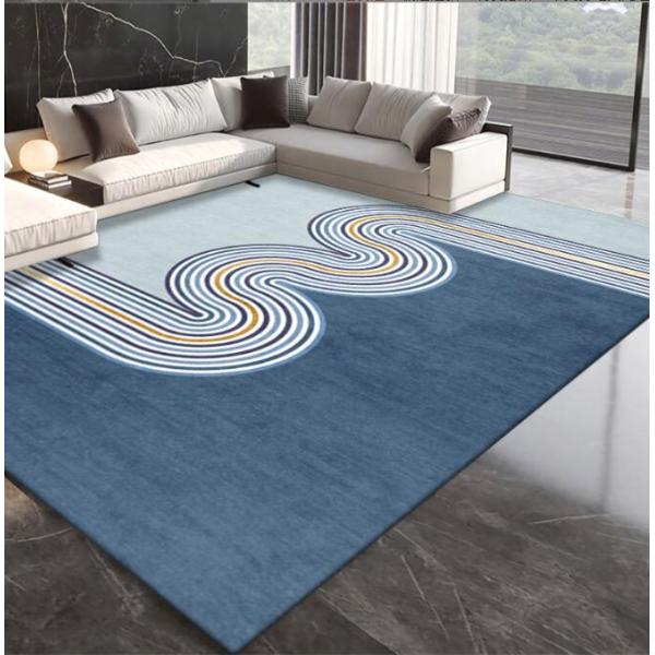 Rectangle Polyester Fiber Living Room Floor Carpets Household Absorption Bedroom Sofa