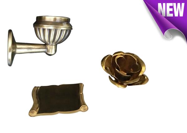 Ref No BD032 Brass Flower Tombstone Decoration Bronze Blossom Material Copper Alloy