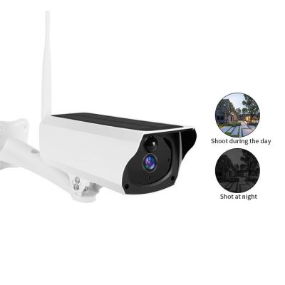 Outdoor Security Bullet Solar Wifi Camera With PIR Motion Detection