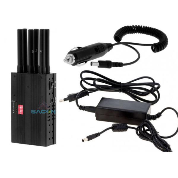 Light Weight Handheld Signal Jammer with 3W Output Power and 7.4V/4700mAh