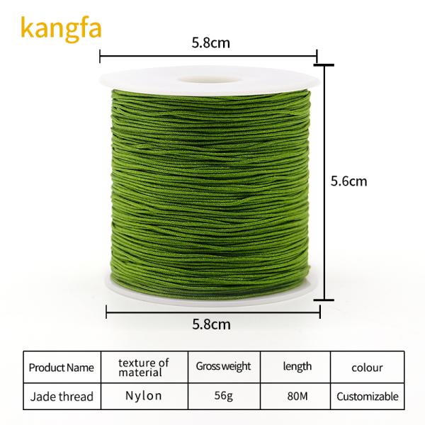 Colorful 0.7mm Nylon Thread for Handmade Jewelry and Bracelet Making OEM/ODM Accepted