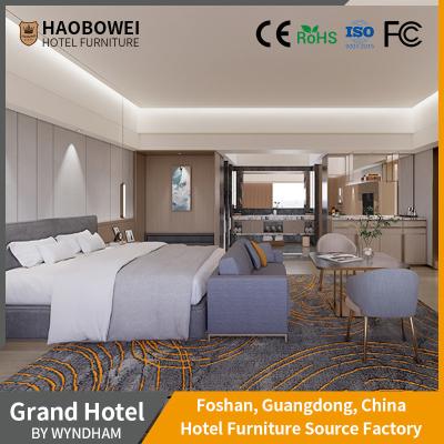 Five Star Hotel Modern Style King Size Bedroom Furniture Set In Moderate Soft Package