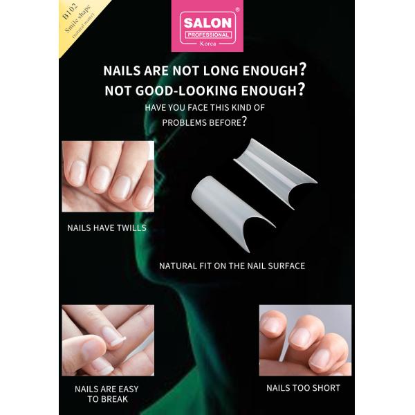 Wholesale Nail Decoration False Fingernails Seamless Detachable French Long Square False Nail Tips Extension