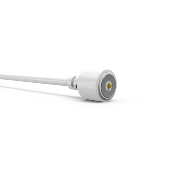 Conector de cable magnético circular con carcasa de LCP blanca, diámetro 8,0 mm, macho-hembra, prueba de niebla salina 48H, fuerza de resorte 60g±10g