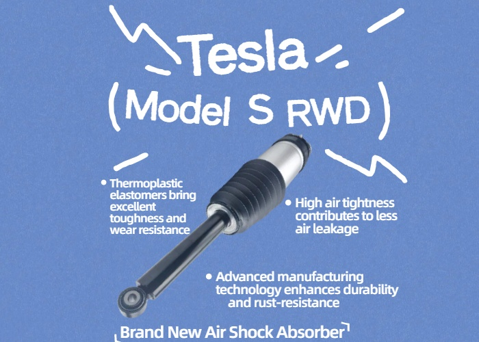 Rear Adjustable Air Shock Absorber RWD For Tesla Model S 2016-2020 1067466-00-D