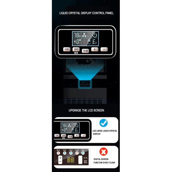 NO App-Controlled 60-100kg Home Mini Commercial Ice Maker Machine for Automatic Ice Cube Making Tap Water Or Bottled Water Input