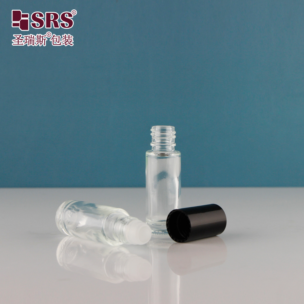 4ml Comprehensive Customization Leak Proof Molded Glass Roll On Bottle For Travel Essential Oil Sample Packaging