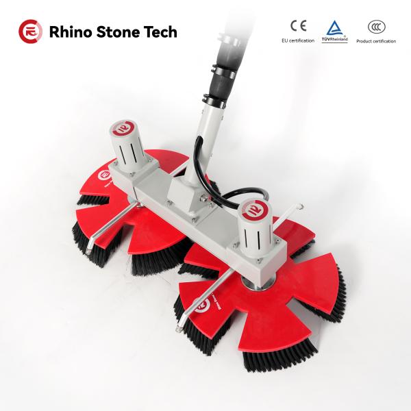 Brosse rotative pour panneaux solaires alimentée par cordon 5,4 m 7,5 m Nettoyage de panneaux solaires résidentiels