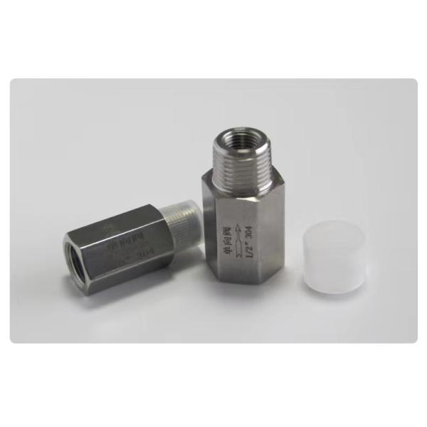 304 aço inoxidável válvula de retenção hexagonal de fio feminino/masculino para uso industrial de água