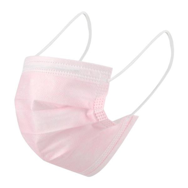 Wholesale non-woven 3 layers disposable ear loop custom color mask black pink colorful surgical face mask