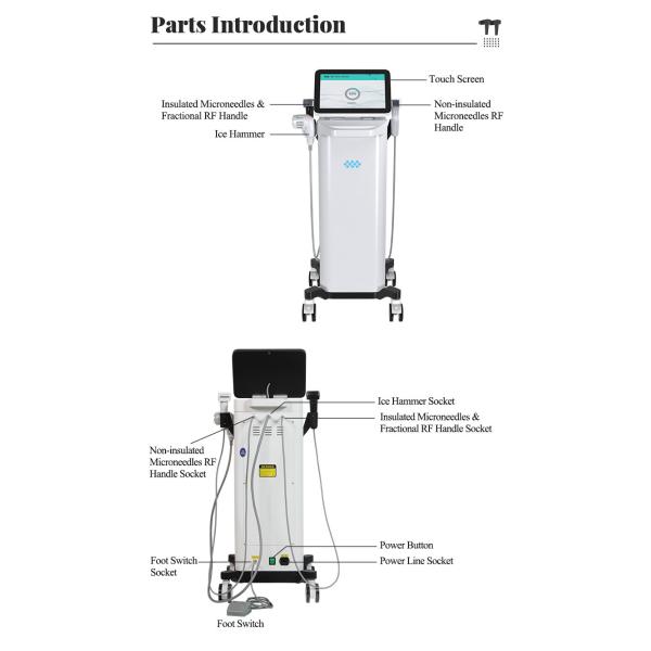 Appareil de rajeunissement de la peau par radiofréquence Équipement de lifting du visage non chirurgical AC220V 110V