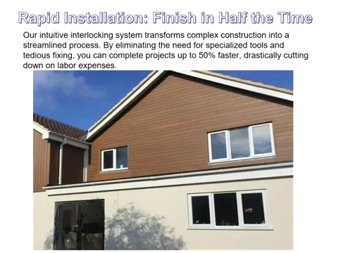 Weatherproof Co Extruded WPC Cladding Shields Commercial Facades