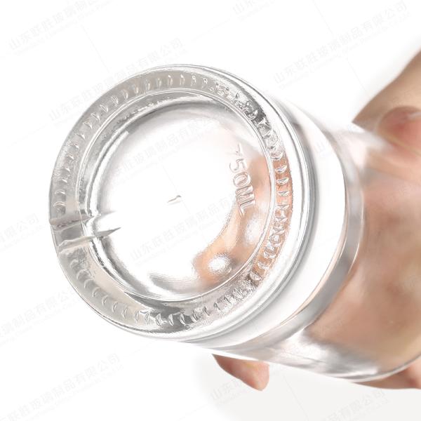 Flint Glass Bottles for Whiskey Gin Rum Vodka Brandy in Various Sizes and Capacities