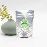 Custom Child Resistant Zipper Aluminum Foil Weed Packaging Bag For Marijuanna