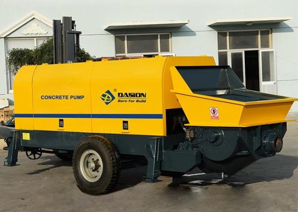 Ready Mix Peristaltic Concrete Pump , Electric Mini Concrete Pump Machine